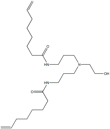 N,N'-[2-Hydroxyethyliminobis(3,1-propanediyl)]bis(7-octenamide) Struktur