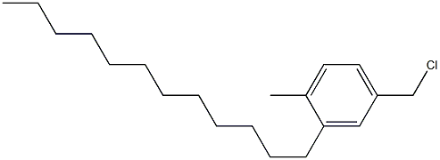 3-Dodecyl-4-methylbenzyl chloride Struktur