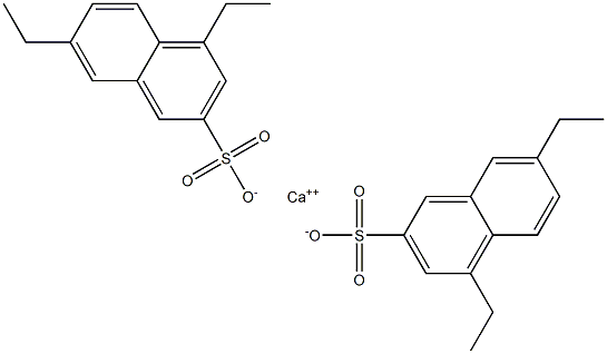 Bis(4,7-diethyl-2-naphthalenesulfonic acid)calcium salt Struktur