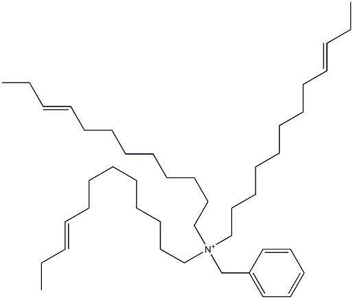 Tri(9-dodecenyl)benzylaminium Struktur