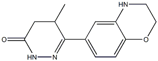 5-Methyl-4,5-dihydro-6-[(2,3-dihydro-4H-1,4-benzoxazin)-6-yl]pyridazin-3(2H)-one Struktur