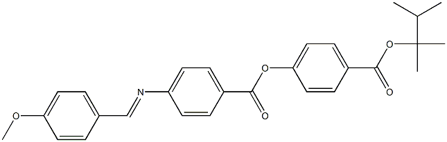 4-[4-(4-Methoxybenzylideneamino)benzoyloxy]benzoic acid (1,1,2-trimethylpropyl) ester Struktur