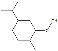 2-Methyl-5-isopropylcyclohexyl hydroperoxide Struktur