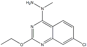 4-(1-Methylhydrazino)-7-chloro-2-ethoxyquinazoline Struktur