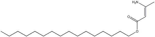 (Z)-3-Amino-2-butenoic acid hexadecyl ester Struktur