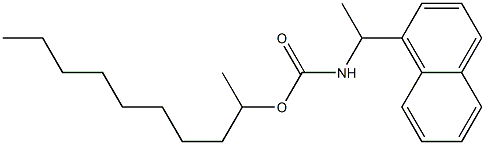 N-[1-(1-Naphtyl)ethyl]carbamic acid (1-methylnonyl) ester Struktur