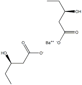 Bis[[R,(-)]-3-hydroxyvaleric acid] barium salt Struktur