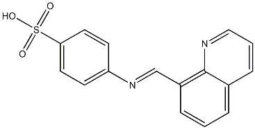 4-[[(Quinolin-8-yl)methylene]amino]benzenesulfonic acid Struktur