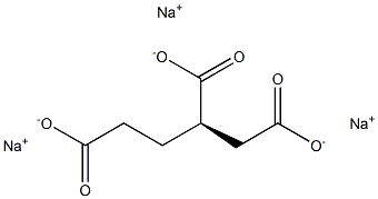 [R,(+)]-1,2,4-Butanetricarboxylic acid trisodium salt Struktur