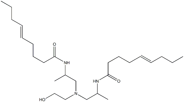 N,N'-[2-Hydroxyethyliminobis(1-methyl-2,1-ethanediyl)]bis(5-nonenamide) Struktur