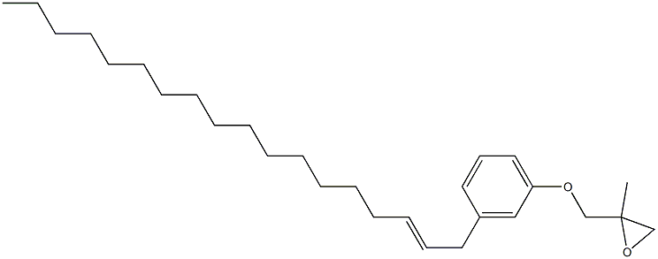 3-(2-Octadecenyl)phenyl 2-methylglycidyl ether Struktur