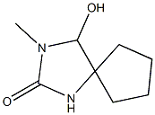 3-Methyl-4-hydroxy-2-oxo-1,3-diazaspiro[4.4]nonane Struktur