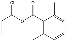 2,6-Dimethylbenzenecarboxylic acid 1-chloropropyl ester Struktur