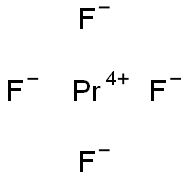 Praseodymium(IV) tetrafluoride Struktur