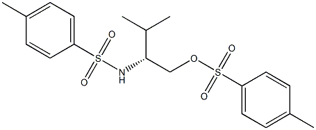 (+)-N-[(R)-1-(p-Toluenesulfonyloxymethyl)-2-methylpropyl]-p-toluenesulfonamide Struktur