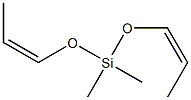 Dimethylbis[(Z)-1-propenyloxy]silane Struktur