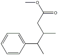 3-Methyl-4-phenylpentanoic acid methyl ester Struktur