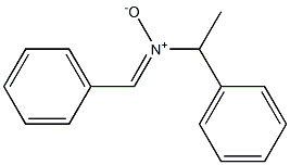 N-(1-Phenylethyl)benzenemethanimine N-oxide Struktur