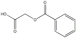 Benzoyloxyacetic acid Struktur