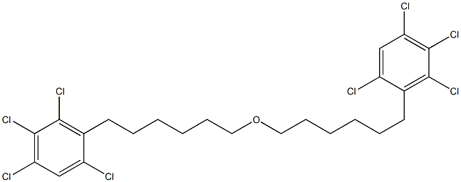 2,4,5,6-Tetrachlorophenylhexyl ether Struktur