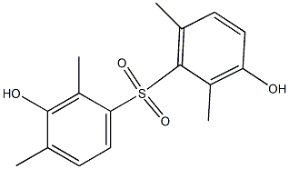 3,3'-Dihydroxy-2,2',4,6'-tetramethyl[sulfonylbisbenzene] Struktur