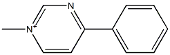 1-Methyl-4-phenyl-1-pyrimidinium Struktur