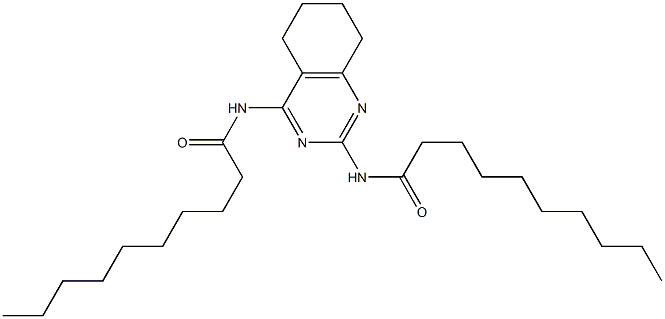 N,N'-[(5,6,7,8-Tetrahydroquinazoline)-2,4-diyl]bis(decanamide) Struktur