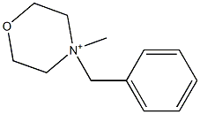 4-Methyl-4-(phenylmethyl)morpholinium Struktur