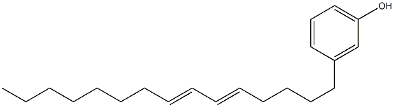 3-(5,7-Pentadecadienyl)phenol Struktur