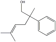 2,5-Dimethyl-2-phenyl-4-hexen-1-ol Struktur