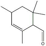 2,4,6,6-Tetramethyl-2-cyclohexene-1-carbaldehyde Struktur