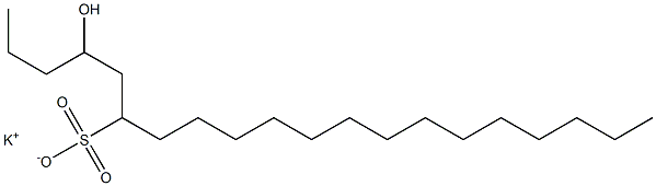 4-Hydroxyicosane-6-sulfonic acid potassium salt Struktur