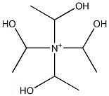 1-Hydroxy-N,N,N-tris(1-hydroxyethyl)ethanaminium Struktur