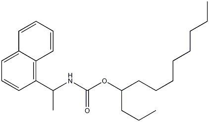 N-[1-(1-Naphtyl)ethyl]carbamic acid (1-propylnonyl) ester Struktur