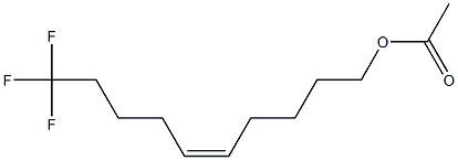 (Z)-10,10,10-Trifluoro-5-decen-1-ol acetate Struktur