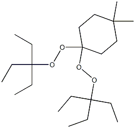 4,4-Dimethyl-1,1-bis(1,1-diethylpropylperoxy)cyclohexane Struktur