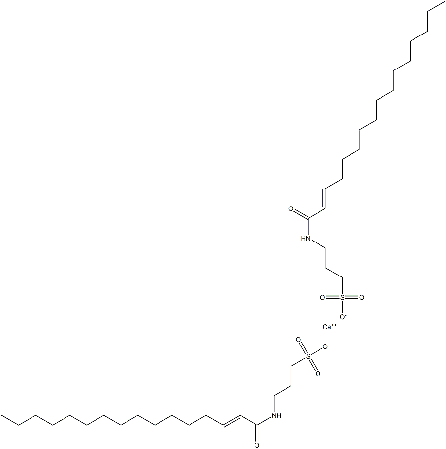 Bis[3-(2-hexadecenoylamino)-1-propanesulfonic acid]calcium salt Struktur