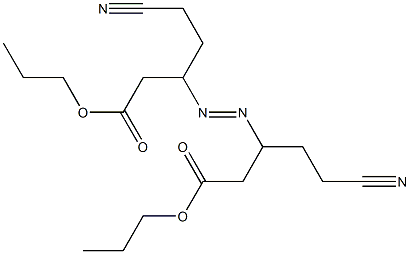 3,3'-Azobis(5-cyanovaleric acid)dipropyl ester Struktur