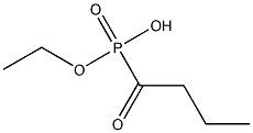 Butyrylphosphonic acid ethyl ester Struktur