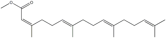 (2Z,6E,10E)-3,7,11,15-Tetramethyl-2,6,10,14-hexadecatetraenoic acid methyl ester Struktur