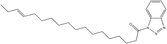 1-(15-Octadecenoyl)-1H-benzotriazole Struktur