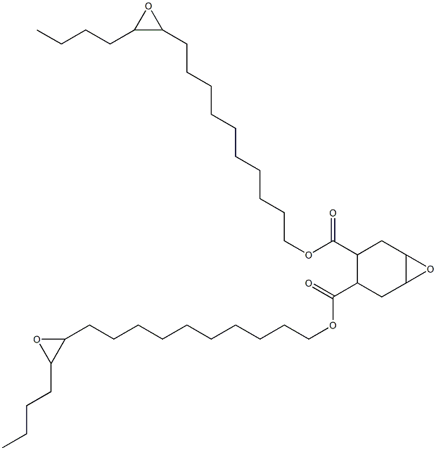 7-Oxabicyclo[4.1.0]heptane-3,4-dicarboxylic acid bis(11,12-epoxyhexadecan-1-yl) ester Struktur