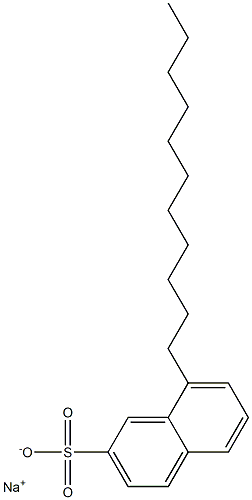 8-Undecyl-2-naphthalenesulfonic acid sodium salt Struktur