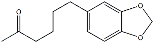 6-(1,3-Benzodioxol-5-yl)-2-hexanone Struktur