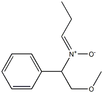 N-(2-Methoxy-1-phenylethyl)-1-propanimine N-oxide Struktur