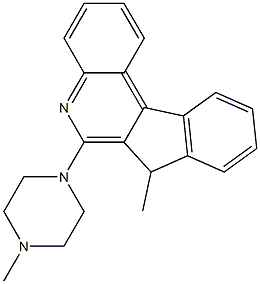 6-(4-Methylpiperazin-1-yl)-7-methyl-7H-indeno[2,1-c]quinoline Struktur