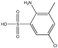 2-Amino-5-chloro-3-methylbenzenesulfonic acid Struktur