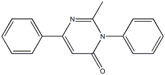 2-Methyl-3-phenyl-6-phenylpyrimidin-4(3H)-one Struktur