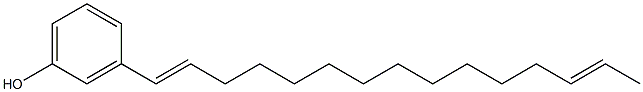 3-(1,13-Pentadecadienyl)phenol Struktur