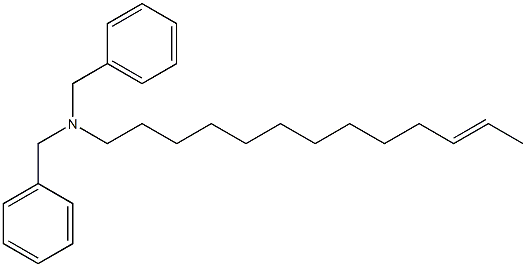 (11-Tridecenyl)dibenzylamine Struktur